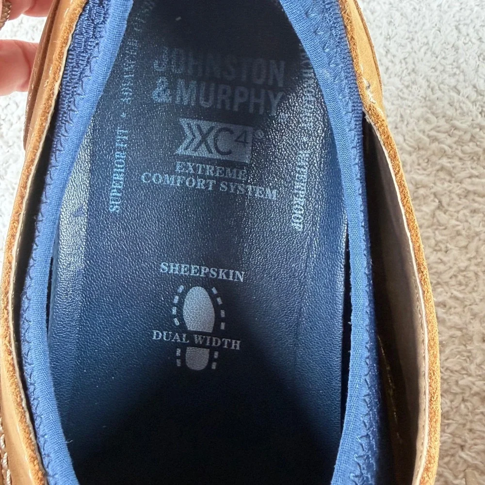 Johnston & Murphy XC4 Prentiss Tan Waterproof Leather Shoes 59-1772 Mens 13M